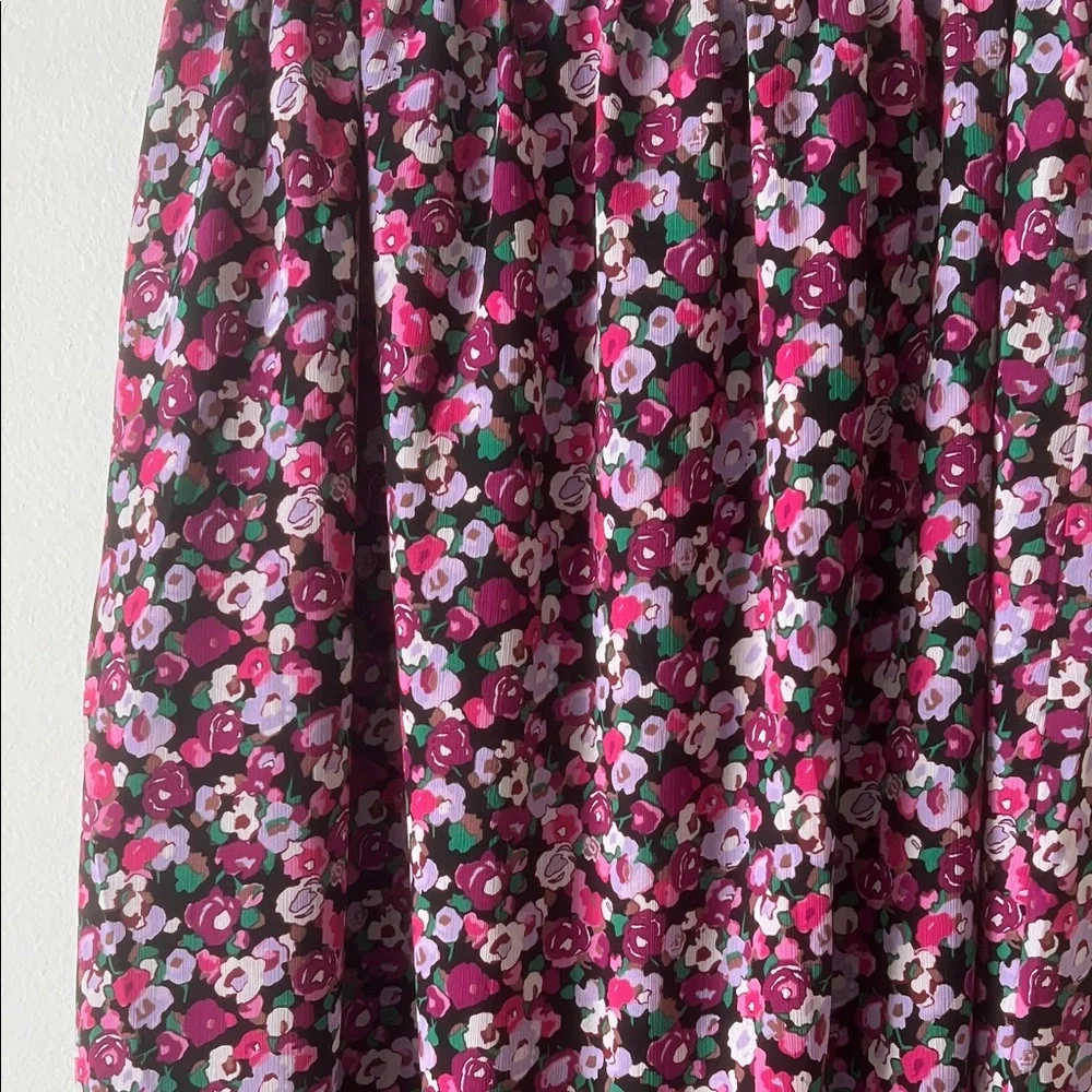 J. Crew Floral A-Line Skirt - Pink and Purple - Picture 4 of 4